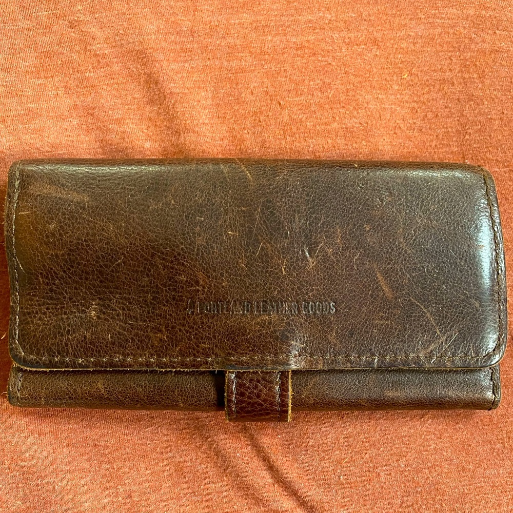 Portland Leather trifold wallet